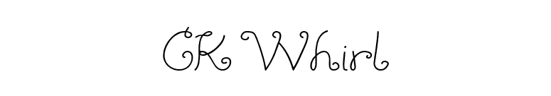 CK Whirl font preview