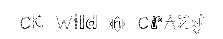 CK Wild n Crazy font preview