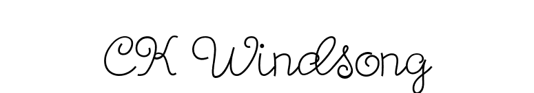 CK Windsong font preview