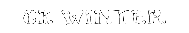 CK Winter font preview