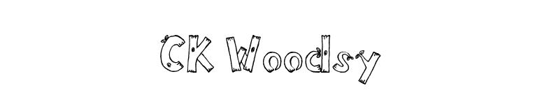 CK Woodsy font preview