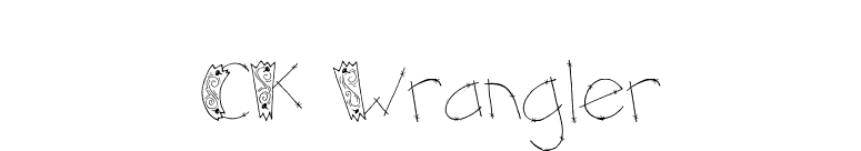CK Wrangler font preview