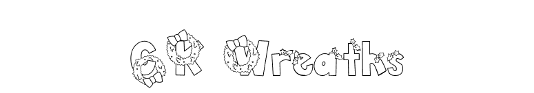 CK Wreaths font preview