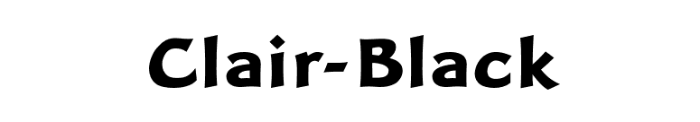 Clair-Black font preview