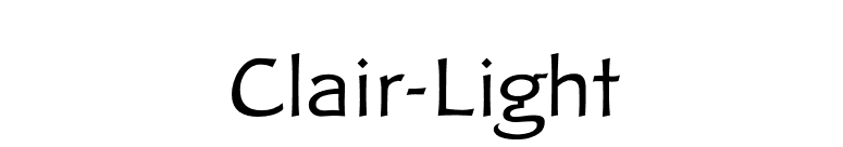 Clair-Light font preview