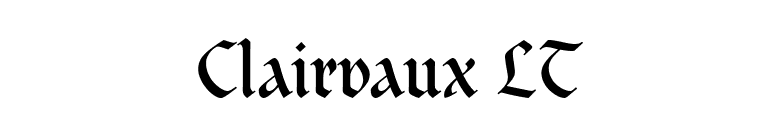 Clairvaux LT font preview