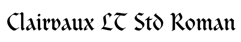 Clairvaux LT Std Roman font preview