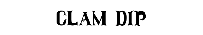Clam Dip font preview