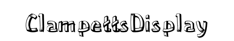 ClampettsDisplay font preview