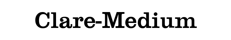 Clare-Medium font preview