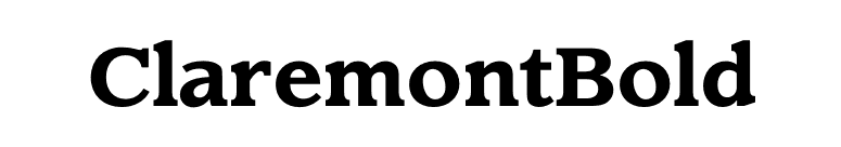 ClaremontBold font preview