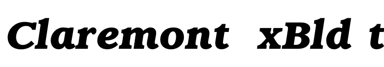 ClaremontExBldIt font preview