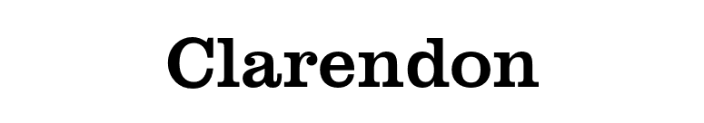 Clarendon font preview