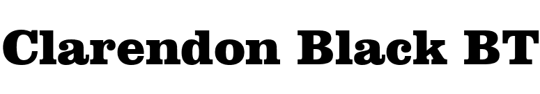 Clarendon Black BT font preview