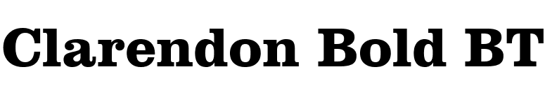 Clarendon Bold BT font preview