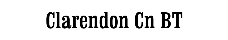 Clarendon Cn BT font preview