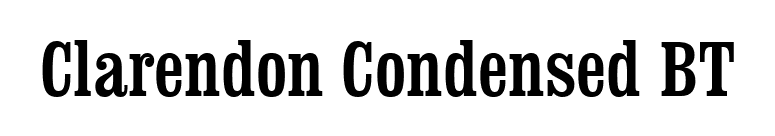 Clarendon Condensed BT font preview