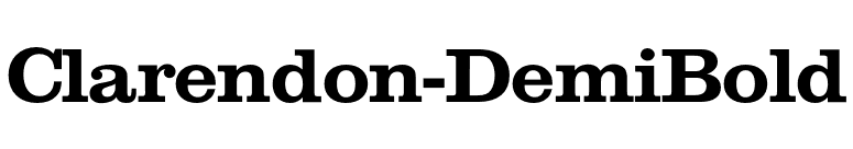 Clarendon-DemiBold font preview