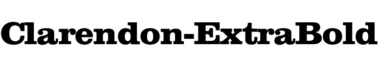 Clarendon-ExtraBold font preview