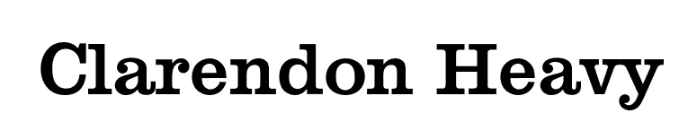 Clarendon Heavy font preview