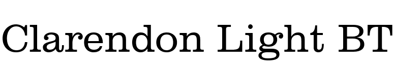 Clarendon Light BT font preview