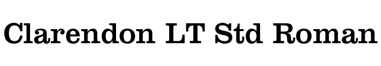 Clarendon LT Std Roman font preview