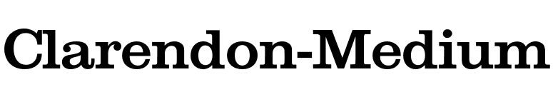 Clarendon-Medium font preview