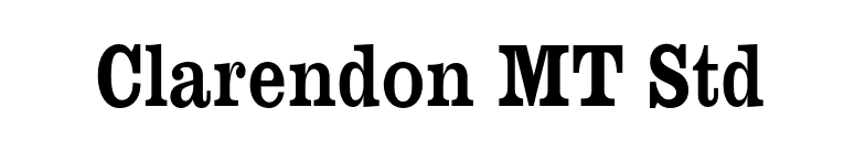 Clarendon MT Std font preview