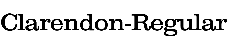 Clarendon-Regular font preview