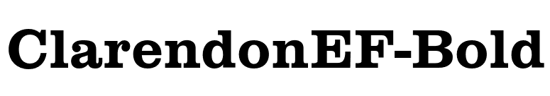 ClarendonEF-Bold font preview