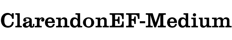 ClarendonEF-Medium font preview