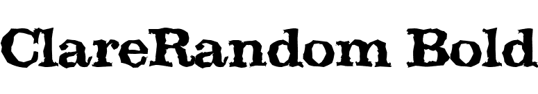 ClareRandom Bold font preview