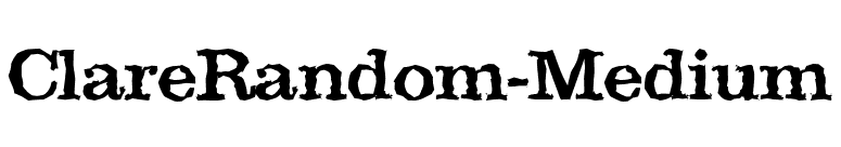 ClareRandom-Medium font preview