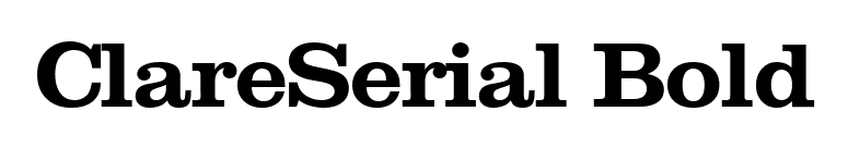 ClareSerial Bold font preview