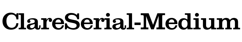 ClareSerial-Medium font preview
