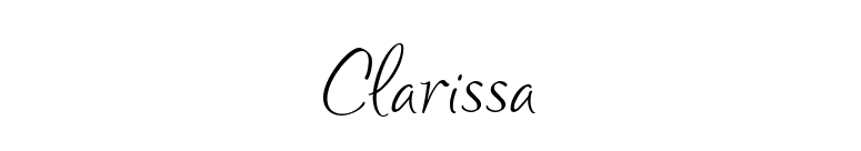Clarissa font preview