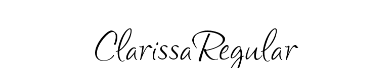 ClarissaRegular font preview