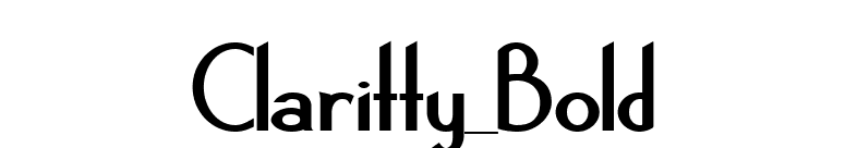 Claritty_Bold font preview
