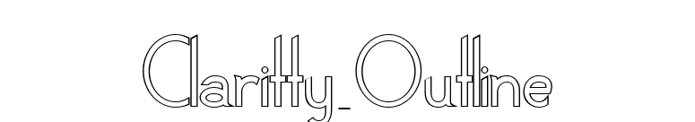 Claritty_Outline font preview
