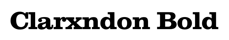 Clarxndon Bold font preview