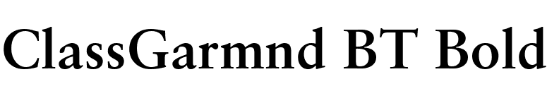 ClassGarmnd BT Bold font preview