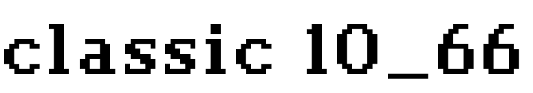 classic 10_66 font preview