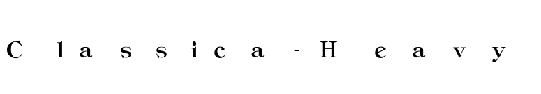 Classica-Heavy font preview