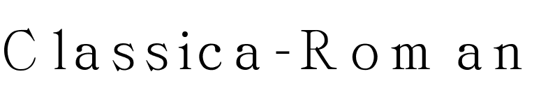 Classica-Roman font preview