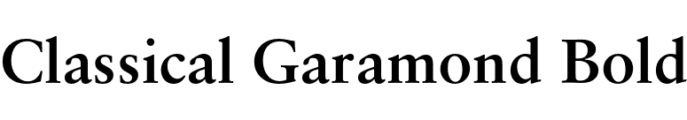 Classical Garamond Bold font preview