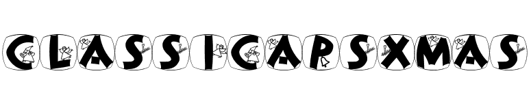 ClassiCapsXmas font preview