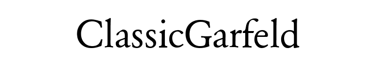 ClassicGarfeld font preview