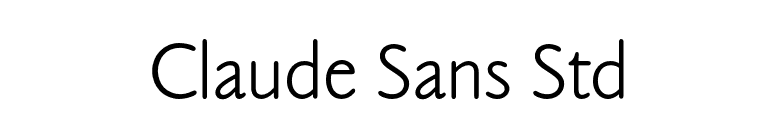 Claude Sans Std font preview