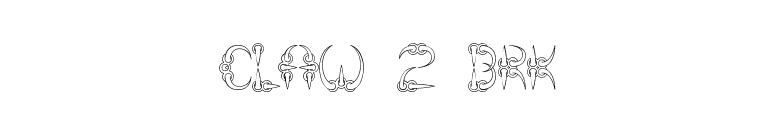 CLAW 2 BRK font preview