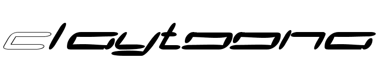Claytoona font preview